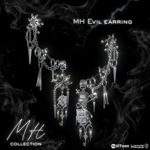 【VRC想定/20アバター対応】【MA対応】MH Evil EarRing