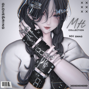 [For VRC / 19 Avatars Compatible] [MA Compatible] MH swag glove & ring