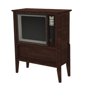 VRChat向け 3Dモデル【レトロテレビ】T-76C（フリーサイズ）