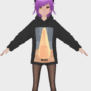 Snail hoodie + female avatar カタツムリパーカー + 女性アバター