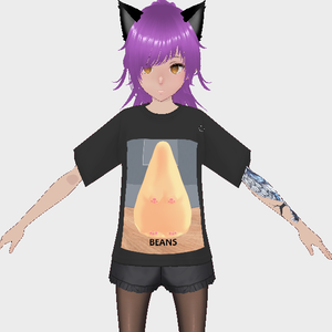 Snail shirt + female with tattoos タトゥーのある女性