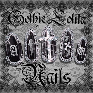【MDollnail対応】Gothic Lolita Nail