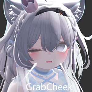 【VRChat-エク-Eku】 [Grab Cheek, SuckFinger, Pet Head, Kiss] EXContact With SoundEffects! [MA対応]