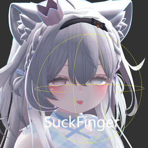 【VRChat-エク-Eku】 [Grab Cheek, SuckFinger, Pet Head, Kiss] EXContact With SoundEffects! [MA対応] 缩略图 3