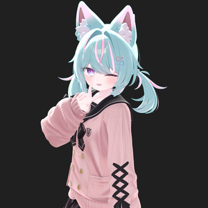 【プラム-Plum】 Hair Emission & Gradation Mask 缩略图 2