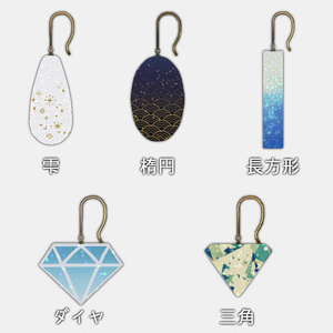 VRC Assumption 5 types of glitter earrings