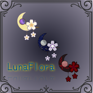 【無料/free】LunaFlora（ヘアピン）【VRC】