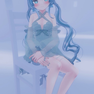 Turquoise Blurネイルテクスチャー 缩略图 2