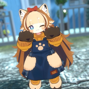 ジェスチャーアニメーション付き！【髪型】まめレッサーパンダ＆キプあらいぐま（2アバター） 缩略图 20