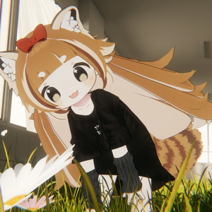 ジェスチャーアニメーション付き！【髪型】まめレッサーパンダ＆キプあらいぐま（2アバター） 缩略图 14