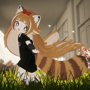 ジェスチャーアニメーション付き！【髪型】まめレッサーパンダ＆キプあらいぐま（2アバター） 缩略图 15