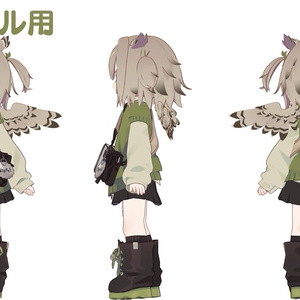 アニメーション付き！【髪型】みみずくツインテ（2アバター） 缩略图 2