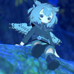 アニメーション付き！【髪型】みみずくツインテ（2アバター） 缩略图 5