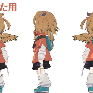 アニメーション付き！【髪型】みみずくツインテ（2アバター） 缩略图 3