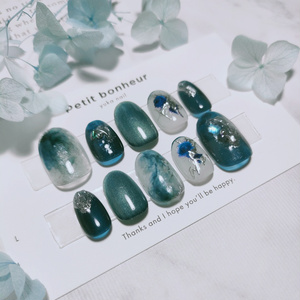 ネイルチップ 抹茶ラテ - 3939ネイルチップshop - BOOTH