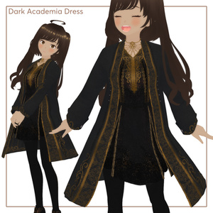 Dark Academia Dress ll VRoid Textures