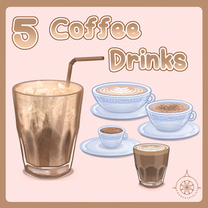 5 Coffee Drinks II V-Tube Assets