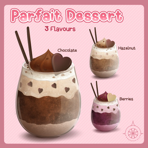 Parfait Dessert II Free VTube Asset