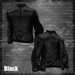 VRoid】LeatherRidersJacket Black-only レザーライダース