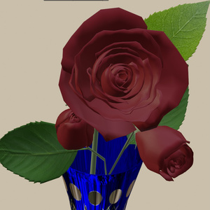 薔薇と江戸切子
