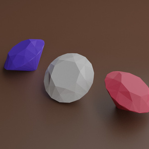 BrillantCut Diamond(Red Blue White)