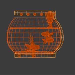 金魚　（Blenderファイル）