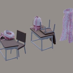 3Dモデル スクール水着（白ふち）Tireur/Zero/九尾の傍観者/Nemesis/旅枕ヨカ【VRChat想定】 缩略图 15