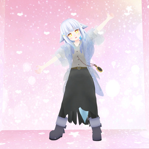 3Dモデル くるくる袖カーディガン【VRChat想定】ホオズキ/Tireru/レム/リィ/九尾の傍観者対応 缩略图 7