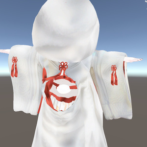 3Dモデル「白無垢　狐の嫁入り」 九尾の傍観者対応衣装＋α【VRChat想定】【Modular Avatar対応】 缩略图 6