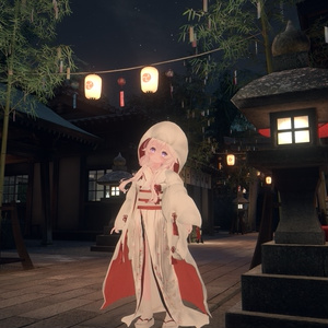 3Dモデル「白無垢　狐の嫁入り」 九尾の傍観者対応衣装＋α【VRChat想定】【Modular Avatar対応】 缩略图 16