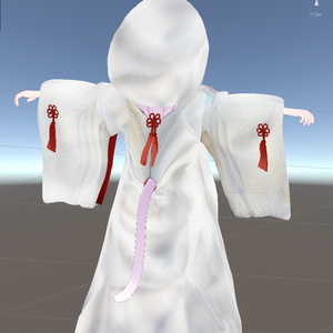 3Dモデル「白無垢　狐の嫁入り」 九尾の傍観者対応衣装＋α【VRChat想定】【Modular Avatar対応】 缩略图 10