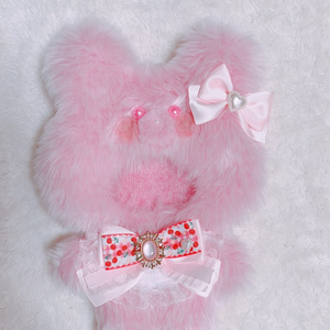 ぬい服16cm ピンクのお花のワンピース 20㎝用2点セット レース ワンピース 女の子 花柄 リボンアイドル衣装