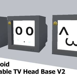 [VRChat + VRoid] TV Head Base 2.0