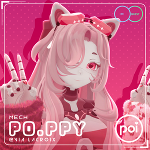 Poppy Squirrel Robot, 3D Avatar for VRChat