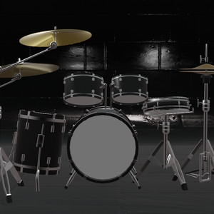 ドラムセット(3DCG   blendファイルとunitypackage)