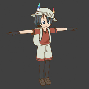 【Free DL】とらべる式 キャラクターモデル (かばん、サーバル、アライグマ、フェネック、マイルカ、イッカク)