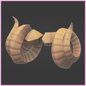 大きな雄羊の角 Large Ram horns