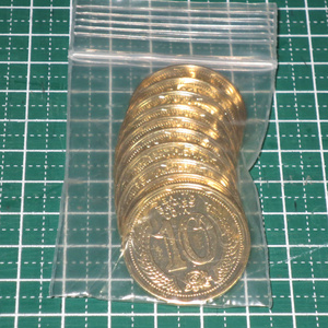 銭亀コイン１０金貨（10枚セット）
