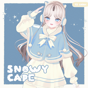【5アバター】 Snowy Cape Outfit