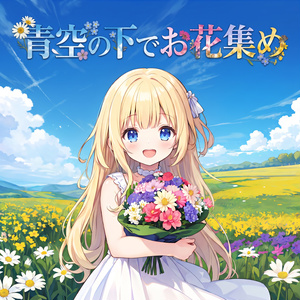 [프리 BGM] 푸른 하늘 아래 꽃 모으기
