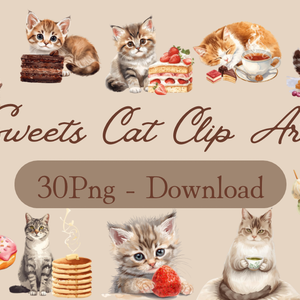 Sweets Cat Clip Art