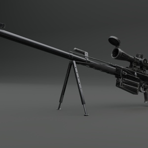 3Dモデル『PGM へカートⅡ風ライフル』 - yukihiro8 - BOOTH