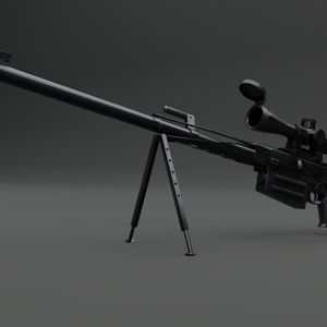 3Dモデル『PGM へカートⅡ風ライフル』 - yukihiro8 - BOOTH