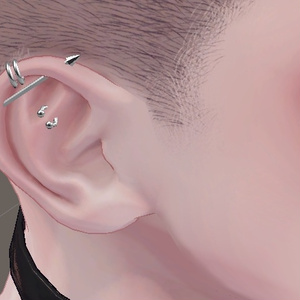 『Techie/テッキー』MA対応 Face Piercing Set 缩略图 3