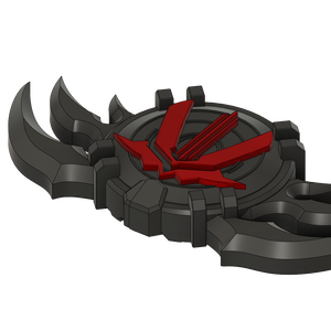 KAMENRIDER KOKURANKEN SIKKOKU EMBLEM STL OBJ FBX