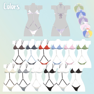 [VRC 衣装]Wet Shirt&Bikini(6アバター対応) 缩略图 9