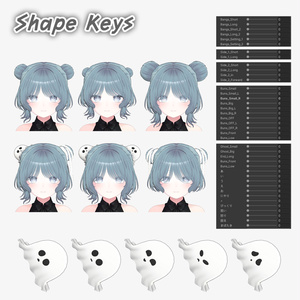 [VRC 髪型] Spooky Buns(8アバター対応) 缩略图 8