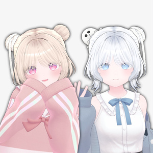 [VRC 髪型] Spooky Buns(8アバター対応) 缩略图 4