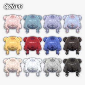 [VRC 髪型] Spooky Buns(8アバター対応) 缩略图 7