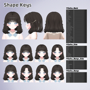 [VRC 髪型]Seiko Chan Hair(11アバター対応) 缩略图 8
